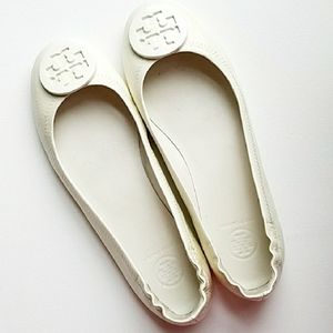 Tory Burch White Patent Leather